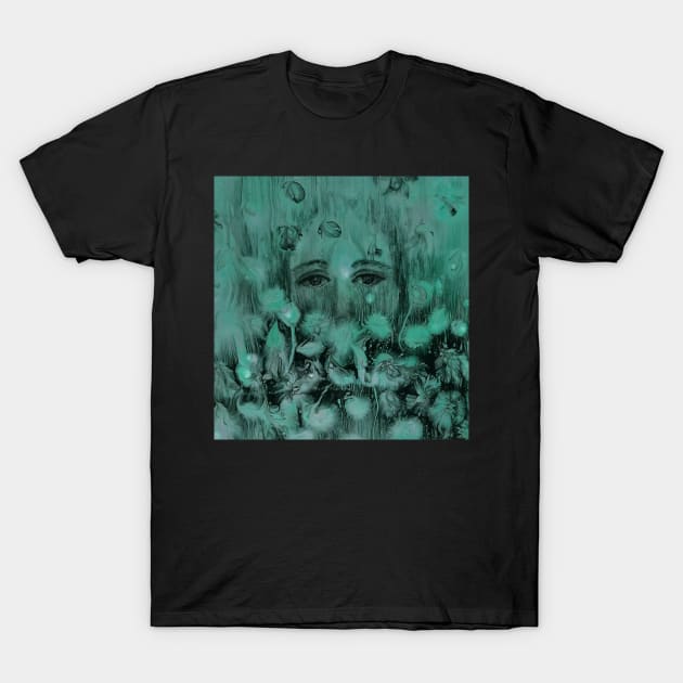 Growing on Me - Teal/Green T-Shirt by Klssaginaw